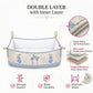 MONIMINI PREMIUM BABY CRADLE EMBROIDERY COVER | SOFT COTTON CRADLE BEDDING FOR NEWBORNS