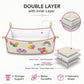 MONIMINI PATCH WORK PIPE CRADLE COVER FOR NEWBORNS | SOFT COTTON BABY CRADLE BEDDING | WASHABLE & COMFORTABLE