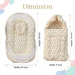 MONIMINI PREMIUM MUSLIN COMBO SET | BABY SLEEPING BAG & MOSQUITO NET MATTRESS FOR NEWBORNS