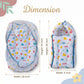 MONIMINI MUSLIN COMBO FOR NEWBORNS | BABY SLEEPING BAG & MOSQUITO NET BED | SOFT COTTON BABY CARE ESSENTIALS