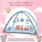MONIMINI 3-IN-1 BABY PLAY GYM WITH MOSQUITO NET | FOLDABLE ACTIVITY MAT, HANGING TOYS & SAFE PLAY TENT FOR NEWBORNS