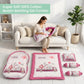 MONIMINI PREMIUM BABY BEDDING SET | DIGITAL PRINT MATTRESS, MOSQUITO NET SLEEPING BAG & BABY ESSENTIALS