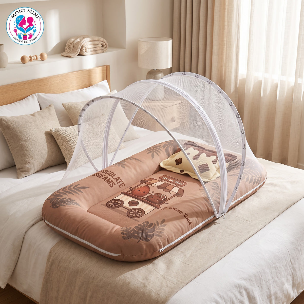 MONIMINI PREMIUM DIGITAL PRINT 2-IN-1 COMBO SET | BABY SLEEPING BAG & MOSQUITO NET