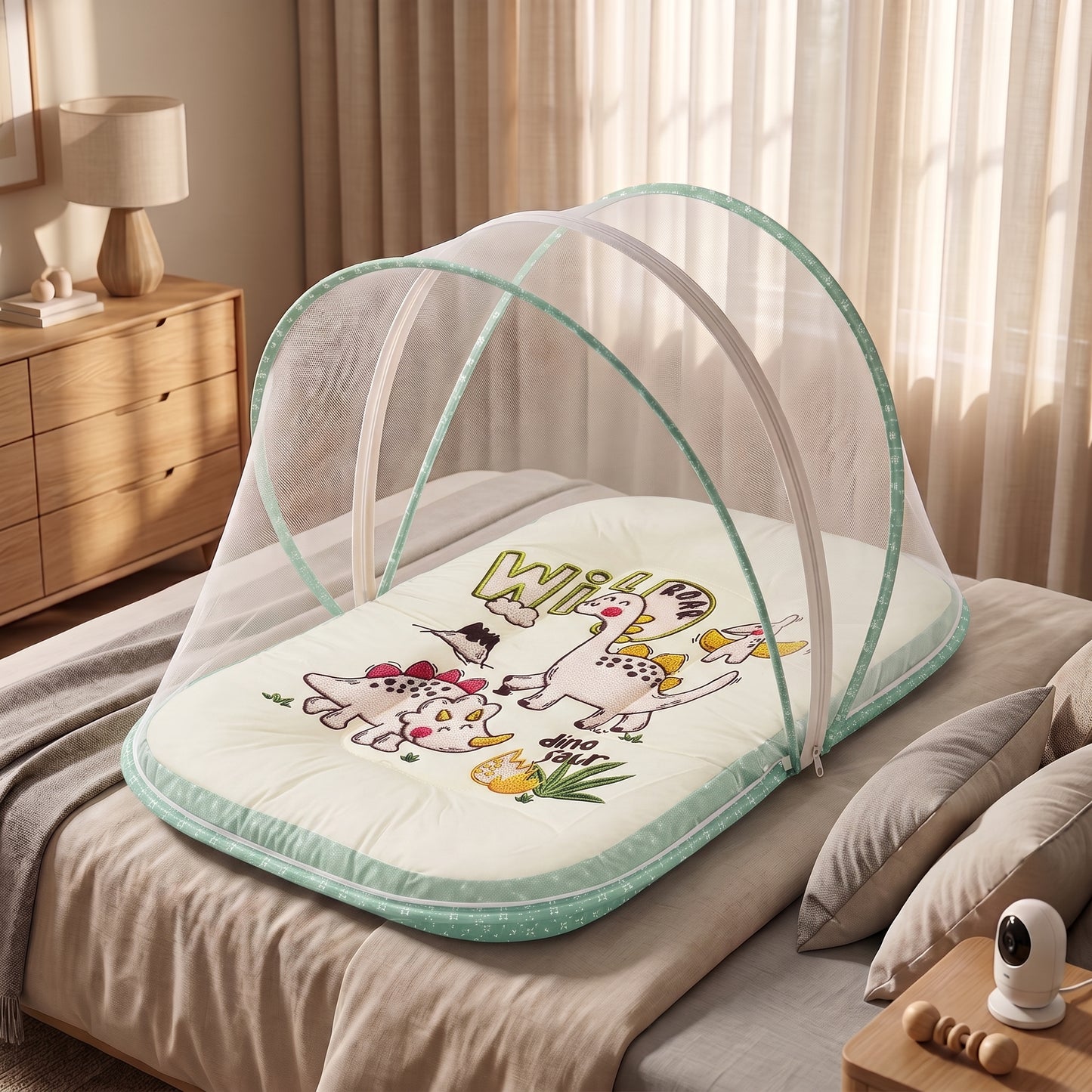MONIMINI LUXURY DIGITAL PRINT BABY BEDDING COMBO SET FOR NEWBORNS 7-PIECE COTTON BABY CARE ESSENTIALS