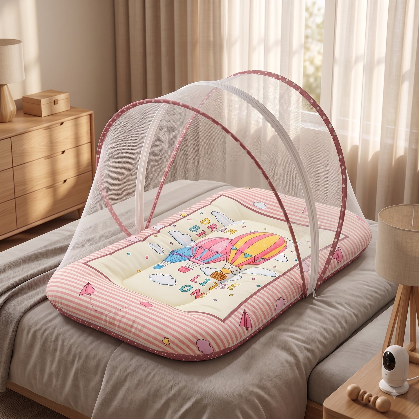 MONIMINI LUXURY DIGITAL PRINT BABY BEDDING SET | COMPLETE NEWBORN SLEEP & CARE COMBO