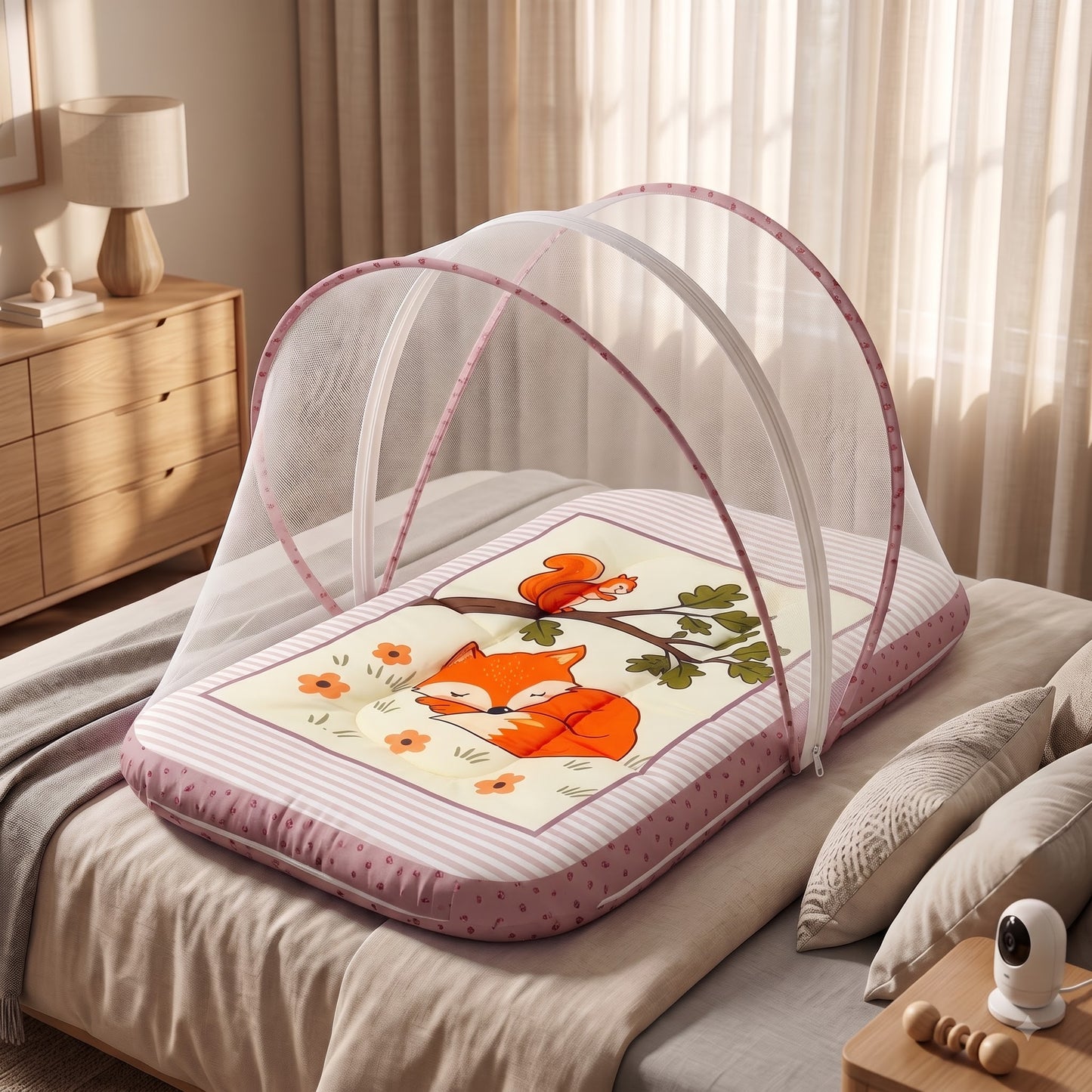 MONIMINI LUXURY DIGITAL PRINT BABY BEDDING SET | COMPLETE NEWBORN SLEEP & CARE COMBO