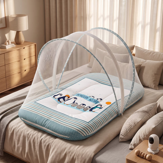 MONIMINI LUXURY DIGITAL PRINT BABY BEDDING SET | COMPLETE NEWBORN SLEEP & CARE COMBO
