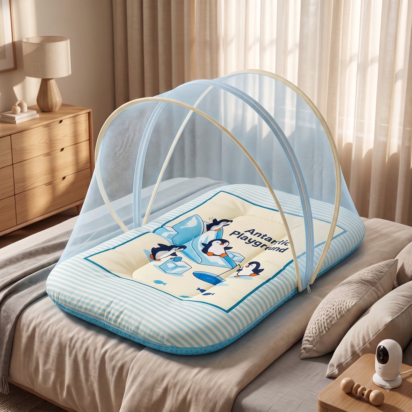 MONIMINI LUXURY DIGITAL PRINT BABY BEDDING SET | COMPLETE NEWBORN SLEEP & CARE COMBO