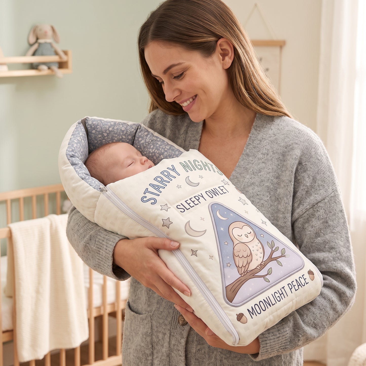MONIMINI PREMIUM DIGITAL BABY SLEEPING BAG FOR NEWBORNS (0-6 MONTHS)