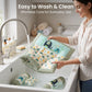 MONI MINI Premium Unique Design Baby Mattress Set With 2 Bolster and 1 Head Pillow