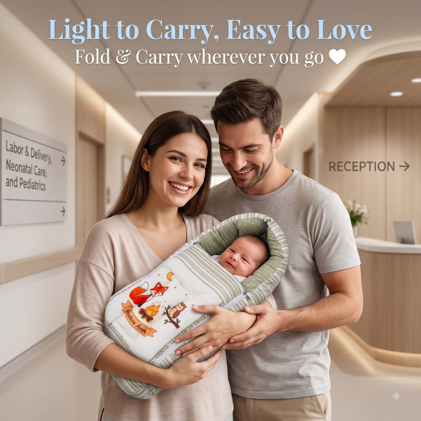 MONIMINI PREMIUM BABY BEDDING SET | DIGITAL PRINT MATTRESS, MOSQUITO NET SLEEPING BAG & BABY ESSENTIALS