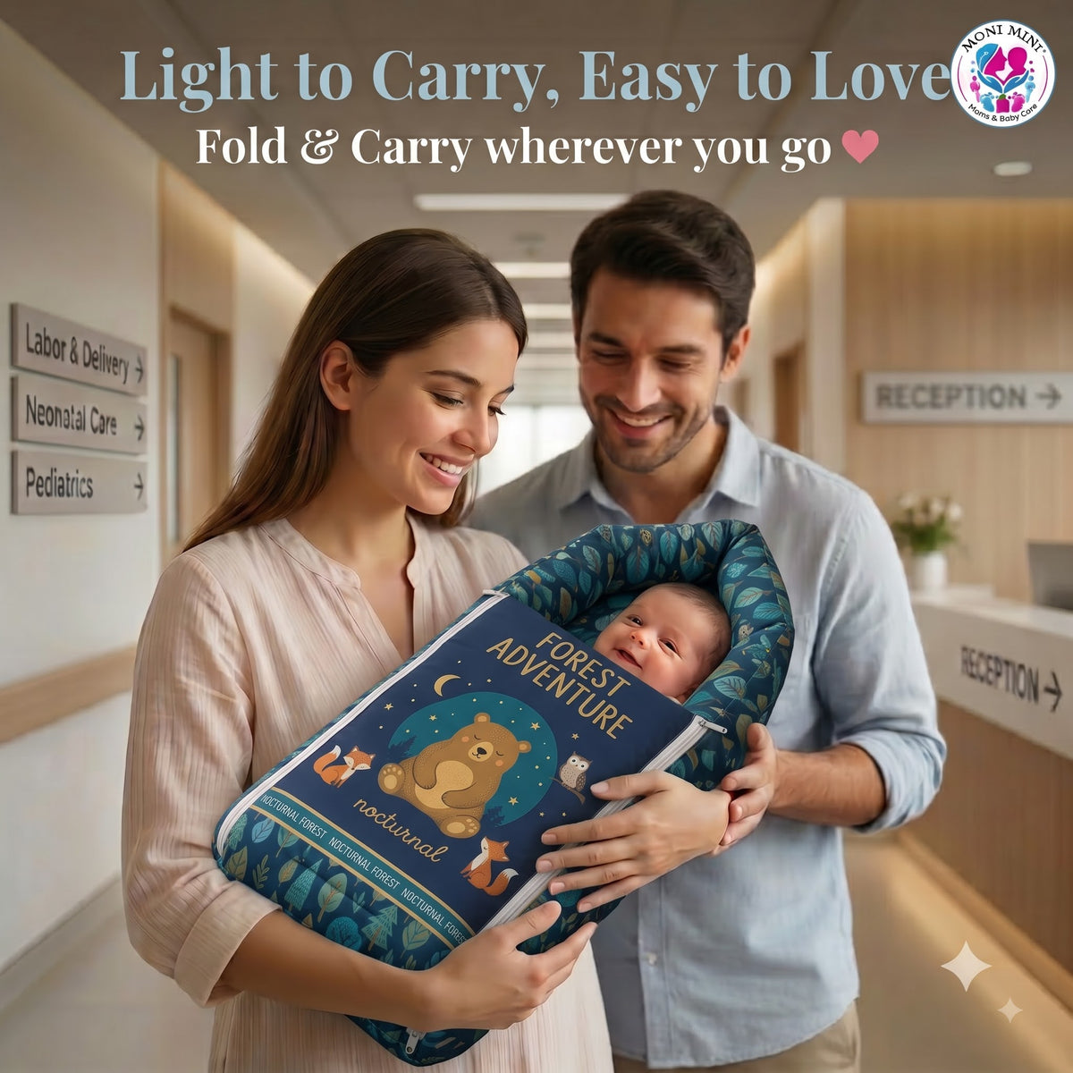MONIMINI PREMIUM DIGITAL PRINT 2-IN-1 COMBO SET | BABY SLEEPING BAG & MOSQUITO NET