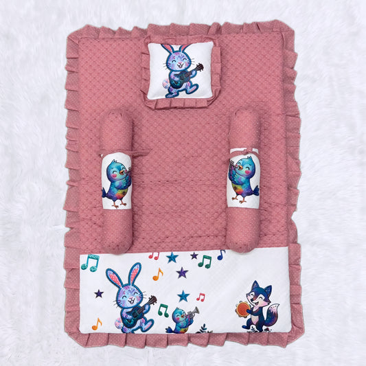 MONIMINI LUXURY DTF PRINT BABY BEDDING SET | COMPLETE NEWBORN SLEEP & CARE COMBO