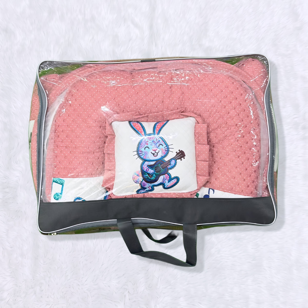 MONIMINI LUXURY DTF PRINT BABY BEDDING SET | COMPLETE NEWBORN SLEEP & CARE COMBO