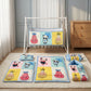 MONIMINI LUXURY DIGITAL PRINT BABY BEDDING COMBO SET FOR NEWBORNS 7-PIECE COTTON BABY CARE ESSENTIALS