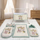 MONIMINI LUXURY DIGITAL PRINT BABY BEDDING COMBO SET FOR NEWBORNS 7-PIECE COTTON BABY CARE ESSENTIALS
