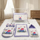MONIMINI LUXURY DIGITAL PRINT BABY BEDDING COMBO SET FOR NEWBORNS 7-PIECE COTTON BABY CARE ESSENTIALS