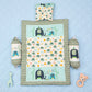 MONI MINI Premium Unique Design Baby Mattress Set With 2 Bolster and 1 Head Pillow