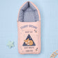 MONIMINI LUXURY DIGITAL BABY SLEEPING BAG | ULTRA SOFT COTTON BABY WRAP FOR NEWBORNS | SAFE, COZY & COMFORTABLE | 0-6 MONTHS