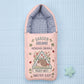 MONIMINI LUXURY DIGITAL BABY SLEEPING BAG | ULTRA SOFT COTTON BABY WRAP FOR NEWBORNS | SAFE, COZY & COMFORTABLE | 0-6 MONTHS