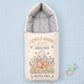 MONIMINI LUXURY DIGITAL BABY SLEEPING BAG | ULTRA SOFT COTTON BABY WRAP FOR NEWBORNS | SAFE, COZY & COMFORTABLE | 0-6 MONTHS
