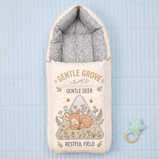 MONIMINI LUXURY DIGITAL BABY SLEEPING BAG | ULTRA SOFT COTTON BABY WRAP FOR NEWBORNS | SAFE, COZY & COMFORTABLE | 0-6 MONTHS