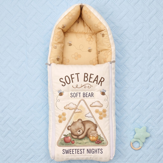 MONIMINI PREMIUM DIGITAL BABY SLEEPING BAG FOR NEWBORNS (0-6 MONTHS)