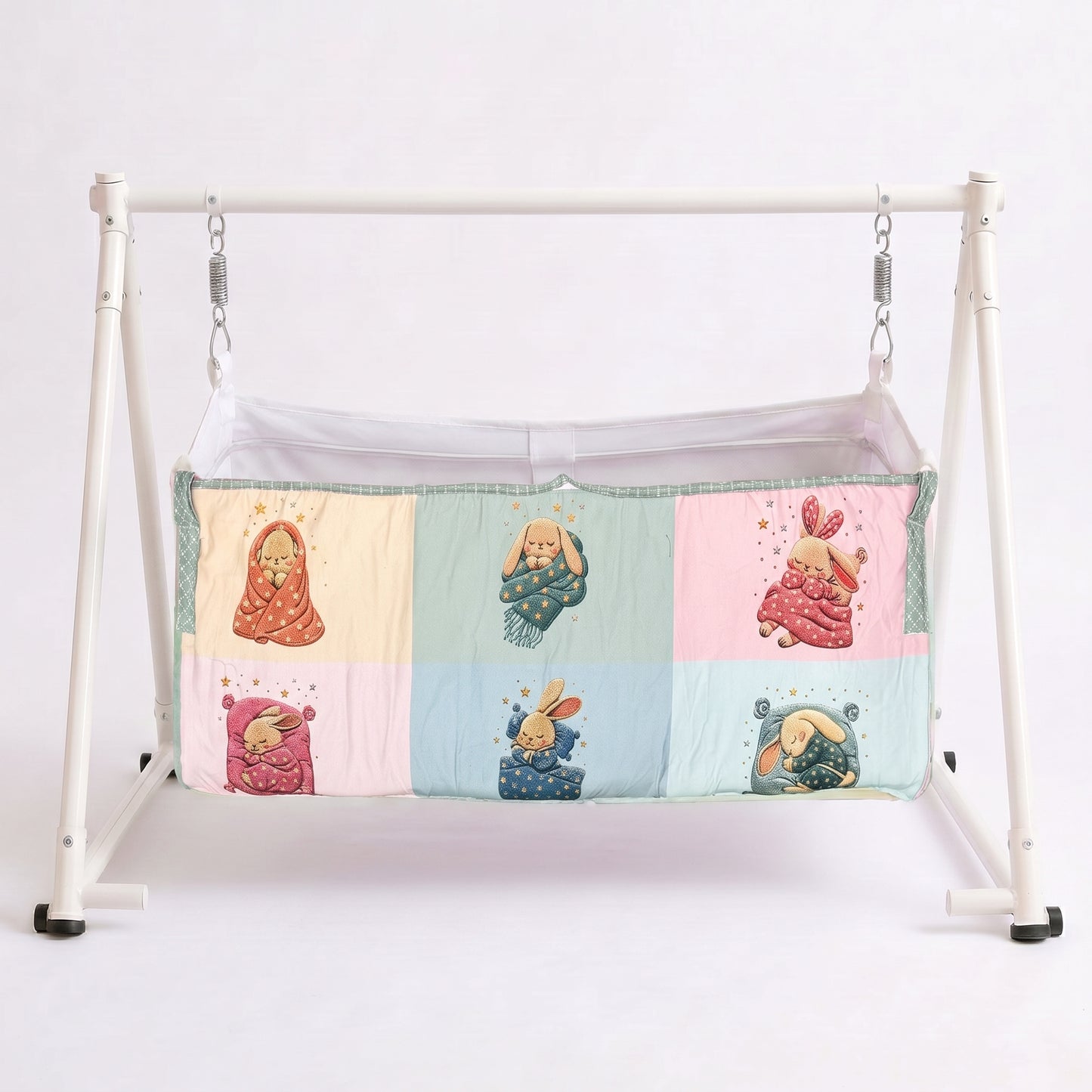 MONIMINI LUXURY DIGITAL PRINT BABY BEDDING COMBO SET FOR NEWBORNS 7-PIECE COTTON BABY CARE ESSENTIALS