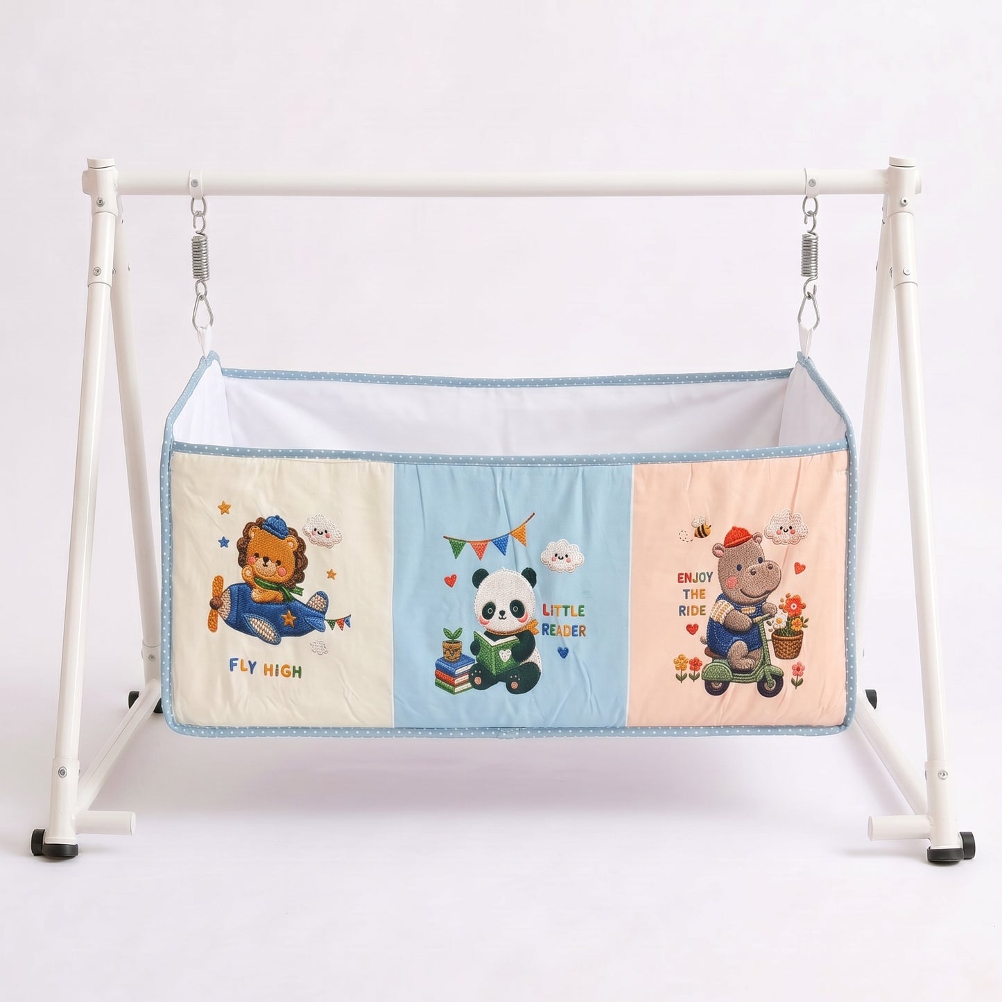 MONIMINI COMPLETE 7 PIECE DIGITAL PRINT BEDDING SET ESSENTIALS COMBO FOR BABY 0-6 MONTHS