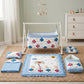MONIMINI LUXURY UNN WORK BABY BEDDING COMBO SET FOR NEWBORNS 7-PIECE COTTON BABY CARE ESSENTIALS