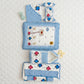 MONIMINI LUXURY UNN WORK BABY BEDDING COMBO SET FOR NEWBORNS 7-PIECE COTTON BABY CARE ESSENTIALS