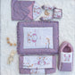 MONIMINI LUXURY EMBROIDERY BABY BEDDING COMBO SET FOR NEWBORNS 7-PIECE COTTON BABY CARE ESSENTIALS