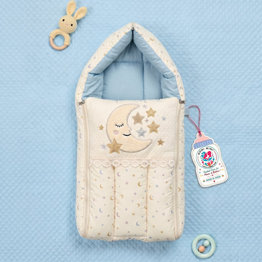 MONIMINI PREMIUM UNN WORK BABY SLEEPING BAG FOR NEWBORNS (0-6 MONTHS)