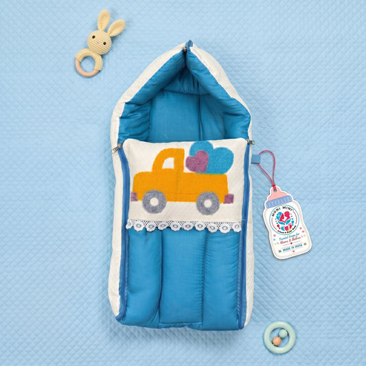 MONIMINI PREMIUM UNN WORK BABY SLEEPING BAG FOR NEWBORNS (0-6 MONTHS)