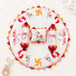 MONIMINI ROYAL ELEPHANT THEME BABY BEDDING SET | SHUBH LABH ROUND MATTRESS COMBO FOR NEWBORNS