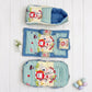 MONIMINI PREMIUM BABY BEDDING SET | DIGITAL PRINT MATTRESS, MOSQUITO NET SLEEPING BAG & BABY ESSENTIALS