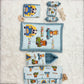 MONIMINI LUXURY DIGITAL PRINT BABY BEDDING COMBO SET FOR NEWBORNS 7-PIECE COTTON BABY CARE ESSENTIALS
