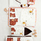 MONIMINI COMPLETE 7 PIECE DTF PRINT BEDDING SET ESSENTIALS COMBO FOR BABY 0-6 MONTHS