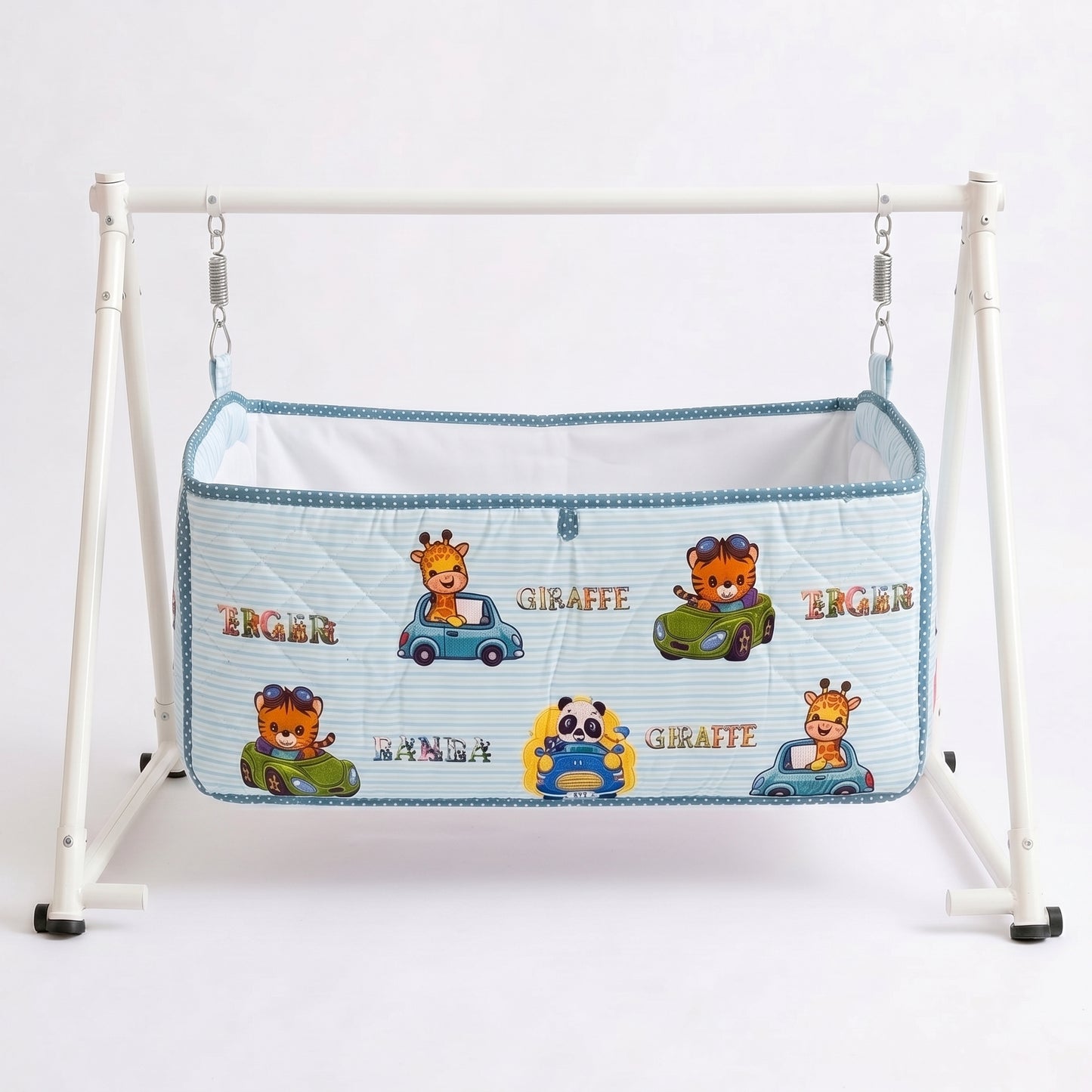 MONIMINI LUXURY DIGITAL PRINT BABY BEDDING COMBO SET FOR NEWBORNS 7-PIECE COTTON BABY CARE ESSENTIALS