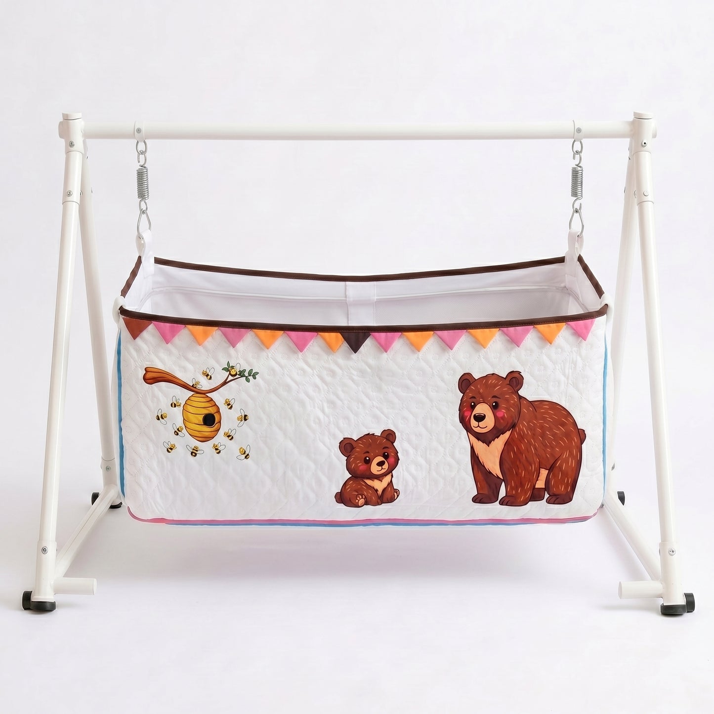 MONIMINI COMPLETE 7 PIECE DTF PRINT BEDDING SET ESSENTIALS COMBO FOR BABY 0-6 MONTHS