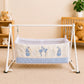 MONIMINI PREMIUM BABY CRADLE EMBROIDERY COVER | SOFT COTTON CRADLE BEDDING FOR NEWBORNS