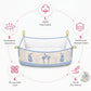 MONIMINI PREMIUM BABY CRADLE EMBROIDERY COVER | SOFT COTTON CRADLE BEDDING FOR NEWBORNS