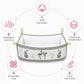MONIMINI EMBROIDERY CRADLE COVER FOR NEWBORNS | SOFT COTTON BABY CRADLE BED SHEET | WASHABLE & COMFORTABLE
