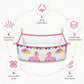 MONIMINI BABY CRADLE PIPE COVER WITH PATCH WORK DESIGN  | SOFT, BREATHABLE & SKIN-FRIENDLY