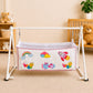 MONIMINI PATCH WORK PIPE CRADLE COVER FOR NEWBORNS | SOFT COTTON BABY CRADLE BEDDING | WASHABLE & COMFORTABLE