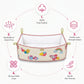 MONIMINI PATCH WORK PIPE CRADLE COVER FOR NEWBORNS | SOFT COTTON BABY CRADLE BEDDING | WASHABLE & COMFORTABLE