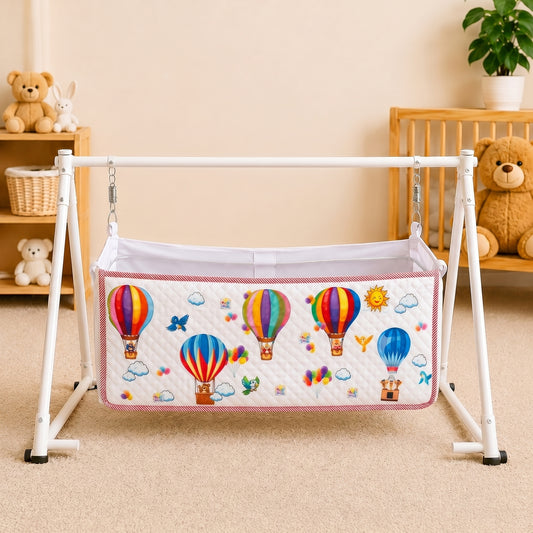 MONIMINI BABY CRADLE COVER ROUND SHAPE | DTF PRINT COTTON CRADLE SHEET | WASHABLE & SKIN FRIENDLY