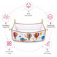 MONIMINI BABY CRADLE COVER ROUND SHAPE | DTF PRINT COTTON CRADLE SHEET | WASHABLE & SKIN FRIENDLY