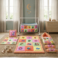 MONIMINI COMPLETE 7 PIECE DIGITAL PRINT BEDDING SET ESSENTIALS COMBO FOR BABY 0-6 MONTHS